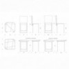 Puff Cubix de Ozzio design. Estructura metálica tapizada en terciopelo o ecopiel