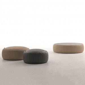Pouf Plissè de Tonin casa. Muebles modernos de hogar.