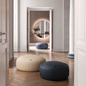 Pouf Plissè de Tonin casa. Muebles modernos de hogar.