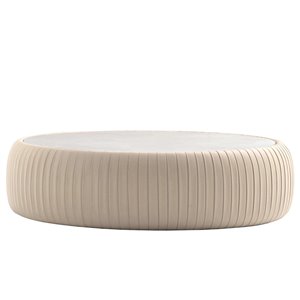 Mesa de centro Plissè de Tonin casa. Muebles modernos de hogar.