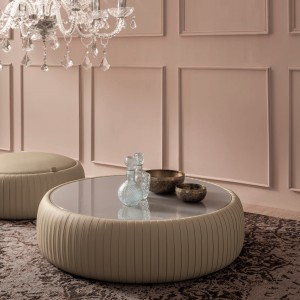 Mesa de centro Plissè de Tonin casa. Muebles modernos de hogar.
