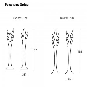 Perchero Spiga de Tonin casa. Muebles modernos de hogar.