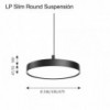 Lámpara LP Slim Round con diseño moderno y elegante de Louis Poulsen.