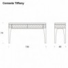 Consola Tiffany de Tonin Casa. Muebles modernos italianos.