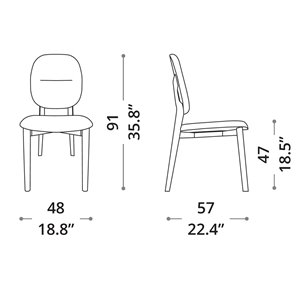 Silla Giotto de Ozzio design. Silla con estructura de madera.