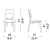 Silla Giotto de Ozzio design. Silla con estructura de madera.