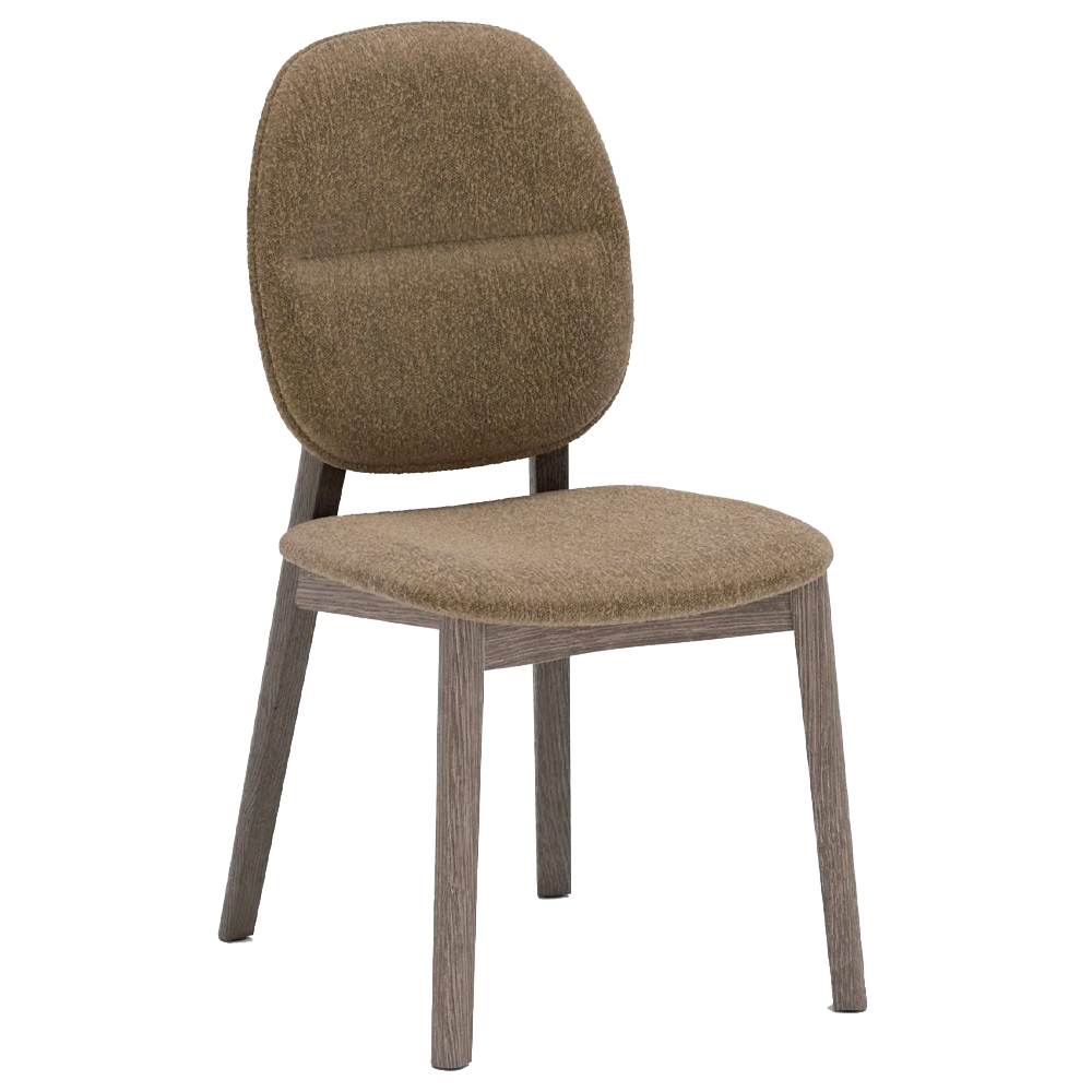 Silla Giotto de Ozzio design. Silla con estructura de madera.