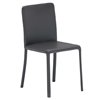 Silla Lunette de Ozzio design. Estructura metálica y tapizado en piel, ecopiel o terciopelo.