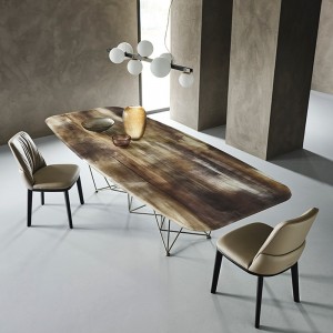 Mesa Gordon CrystalArt de Cattelan Italia. Muebles modernos italianos.