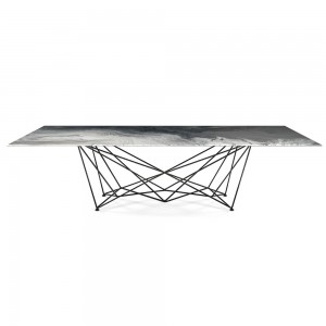 Mesa Gordon CrystalArt de Cattelan Italia. Muebles modernos italianos.
