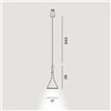 Lámpara suspensión Aplomb Outdoor de Foscarini. Lámpara elegante para exteriores.