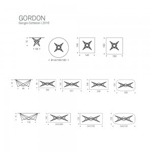 Mesa Gordon de Cattelan Italia. Muebles modernos italianos. Mesas de comedor.