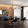 Sillón Betta de Ozzio design. Estructura metálica tapizada en piel, ecopiel o terciopelo.