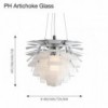 Lámpara PH Artichoke glass diseño de Louis Poulsen con un gran diseño moderno y elegante.