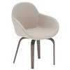 Sillón Gavia de Ozzio design. Estructura en madera y tapizado en piel, ecopiel o terciopelo.