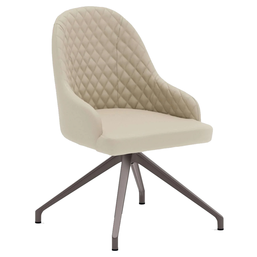 Sillón Gilda de Ozzio design. Estructura en metal y tapizado en piel, ecopiel o terciopelo.