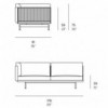 Sofá modular 1 Onde de Gandia Blasco. Mobiliario de diseño para exterior.