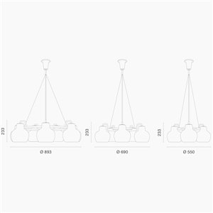 Lámpara VL Ring Crown Suspendida. Louis Poulsen con diseño moderno y elegante