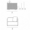 Sillón Bosc de Gandia Blasco. Diseño moderno para jardines y terrazas.