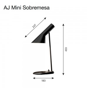 Lámpara AJ Sobremesa Mini un clásico de Louis Poulsen con diseño moderno y elegante.