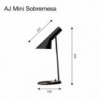 Lámpara AJ Sobremesa Mini un clásico de Louis Poulsen con diseño moderno y elegante.
