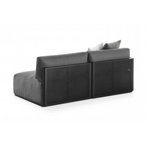Sofá modular 1 Bosc de Gandia Blasco. Diseño moderno para jardines y terrazas.