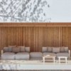 Sofá modular 2 Bosc de Gandia Blasco. Diseño moderno para jardines y terrazas.