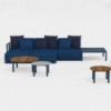 Sofá modular 4 Bosc de Gandia Blasco. Diseño moderno para jardines y terrazas.