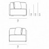 Sofá modular 6 Bosc esquinero de Gandia Blasco. Diseño moderno para exterior.