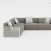 Sofá modular 6 Bosc esquinero de Gandia Blasco. Diseño moderno para exterior.