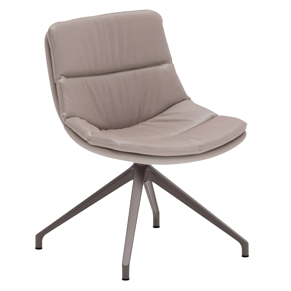 Sillón Sveva de Ozzio design. Estructura en metal y tapizado en piel o terciopelo.