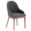 Sillón Thelma de Ozzio design. Estructura en madera y tapizado en piel, ecopiel o terciopelo.