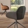 Sillón Zelda de Ozzio design. Estructura en metal y tapizado en piel, ecopiel o terciopelo.