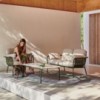 Mesa baja Capa de Gandia Blasco. Muebles de diseño moderno para exterior.