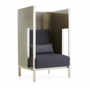 Sillón de diseño Cocoon Solanas de Gandia Blasco. Sillones para jadines.