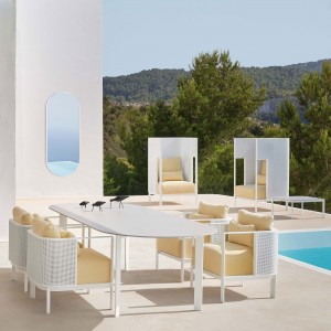 Sillón de diseño Cocoon Solanas de Gandia Blasco. Sillones para jadines.