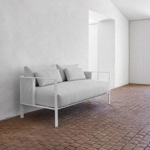 Sofá 2 plazas Solanas para exterior de Gandia Blasco. Muebles para patio y jardín.