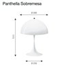 Lámpara Panthella 400 Sobremesa de Louis Poulsen.