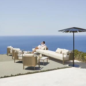 Sofá modular 2 Solanas de Gandia Blasco. Sofás de diseño para exteriores.