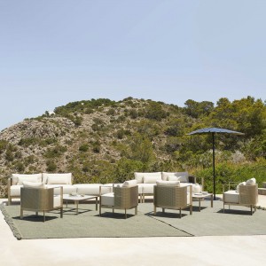 Sofá modular 2 Solanas de Gandia Blasco. Sofás de diseño para exteriores.