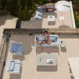 Sofá modular 2 Solanas de Gandia Blasco. Sofás de diseño para exteriores.