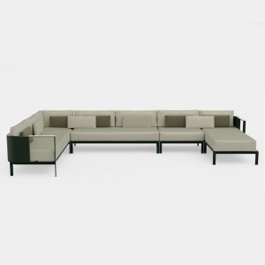 Sofá modular 3 Solanas para exterior de Gandia Blasco. Sofás para exterior.