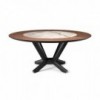 Mesa Planer Round Ker-Wood de Cattelan Italia para comedor. Mesa de diseño.