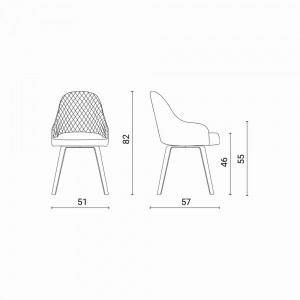Sillón Atena de Ozzio design. Estructura en madera y tapizado en piel, ecopiel o terciopelo.