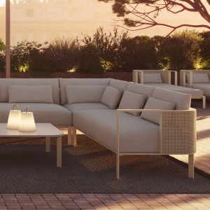 Sofá modular 6 Solanas de Gandia Blasco. Sofa modular para jardín y patio.