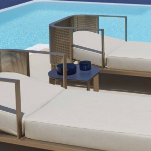 Mesa baja Solanas de Gandia Blasco. Mesas de diseño para terrazas y patios.
