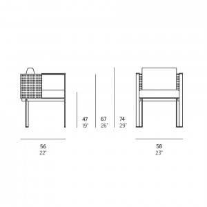 Silla Solanas para exterior de Gandia Blasco. Sillas y sillones para terraza.
