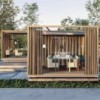 Mesa Solanas de exterior Gandia Blasco. Mesas alta para terrazas.
