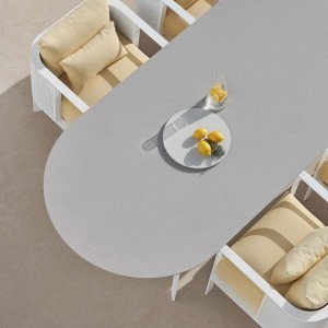 Mesa Solanas de exterior Gandia Blasco. Mesas alta para terrazas.