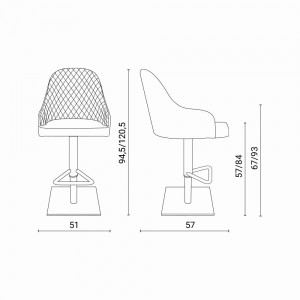 Taburete Prometeo de Ozzio Design. Mobiliario de diseño.